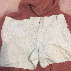 floral lace shorts